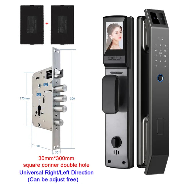 YKESDL 3D Face Recognition Digital Door Lock With Camera