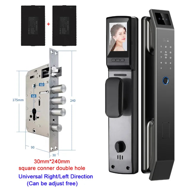 YKESDL 3D Face Recognition Digital Door Lock With Camera