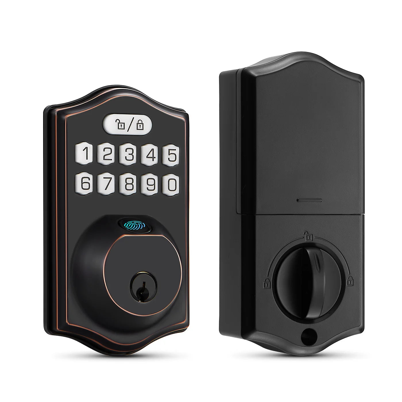 Doorknob Fingerprint Door Lock Deadbolt Keyless Entry