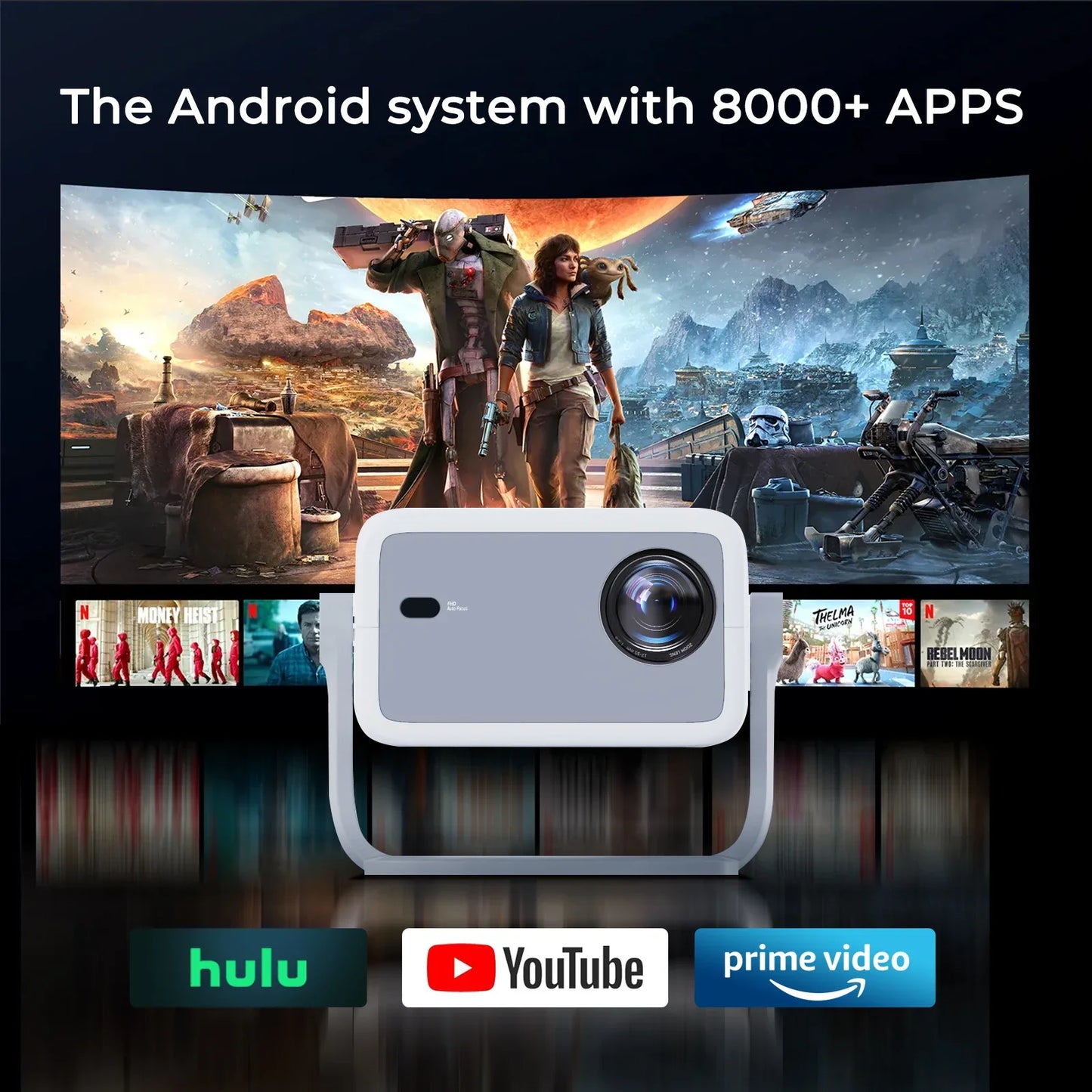 LynCast 4K L018 Projector Android 11 Portable Home Theater