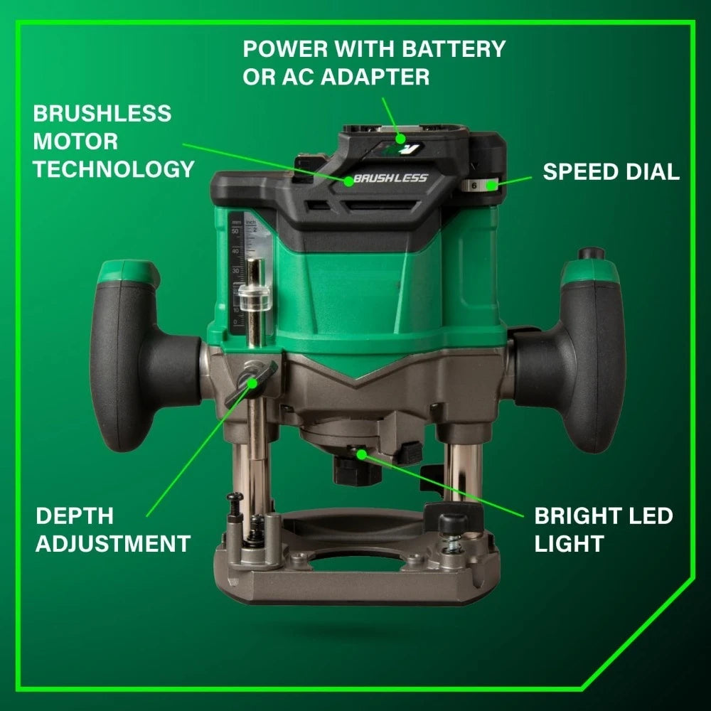 High Concerned Cordless Plunge Router 36V With LED Light