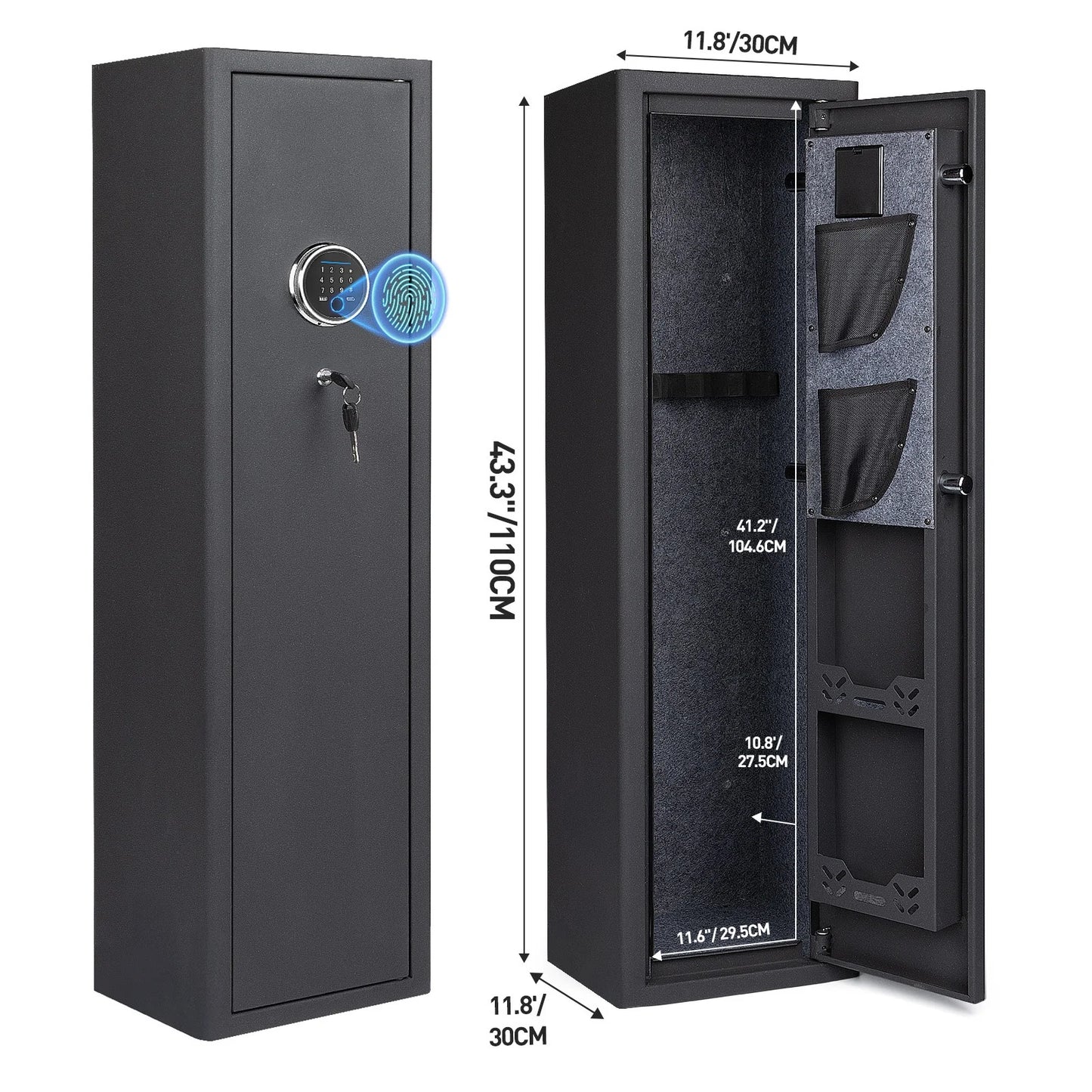 Mutak Biometric Gun Safe for Home Rifles and Pistols Locker