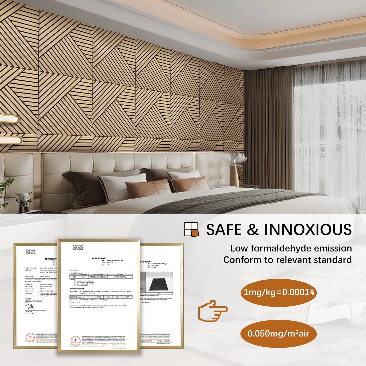 Hignconcerned Acoustic Wood Slat Wall Panels SelfAdhesive