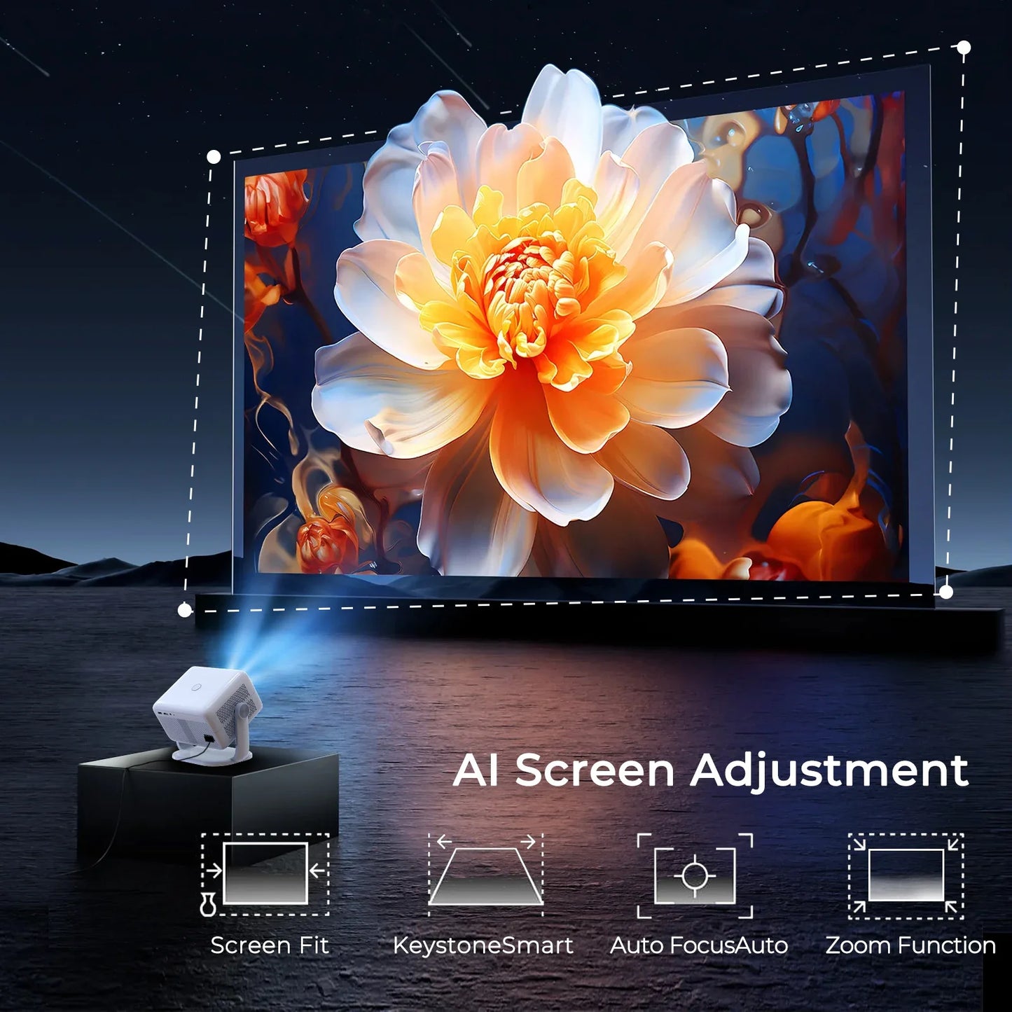 LynCast 4K L018 Projector Android 11 Portable Home Theater