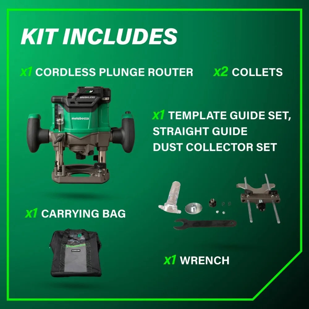 High Concerned Cordless Plunge Router 36V With LED Light