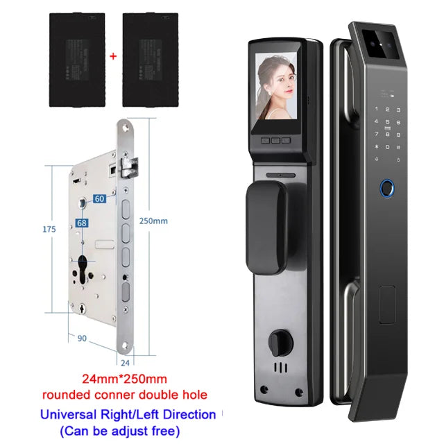 YKESDL 3D Face Recognition Digital Door Lock With Camera
