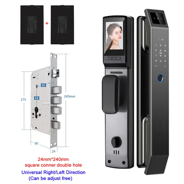 YKESDL 3D Face Recognition Digital Door Lock With Camera