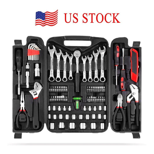 TLGREENDIY 95 Piece Mechanic Tool Set Wrenches Sockets