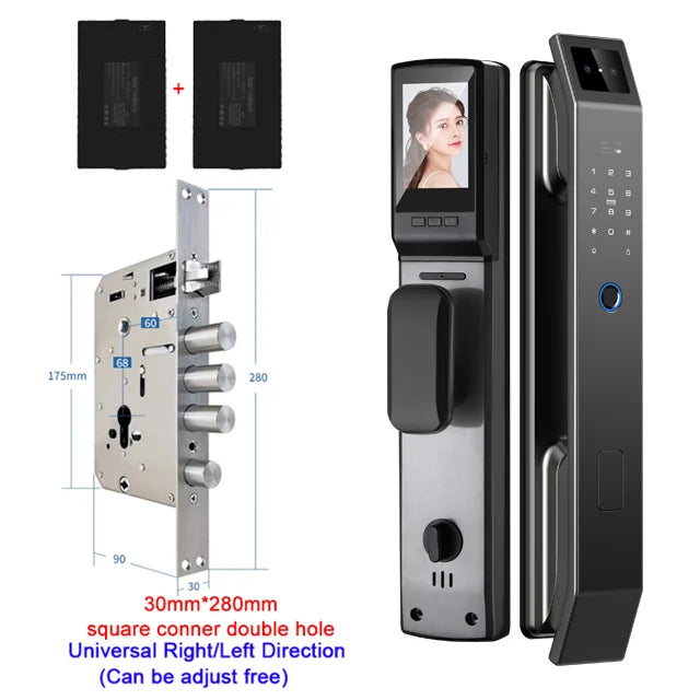 YKESDL 3D Face Recognition Digital Door Lock With Camera