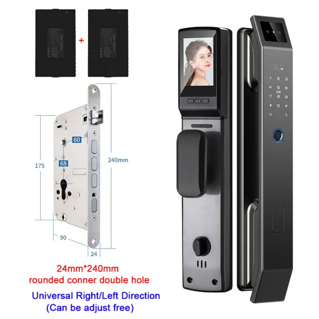 YKESDL 3D Face Recognition Digital Door Lock With Camera