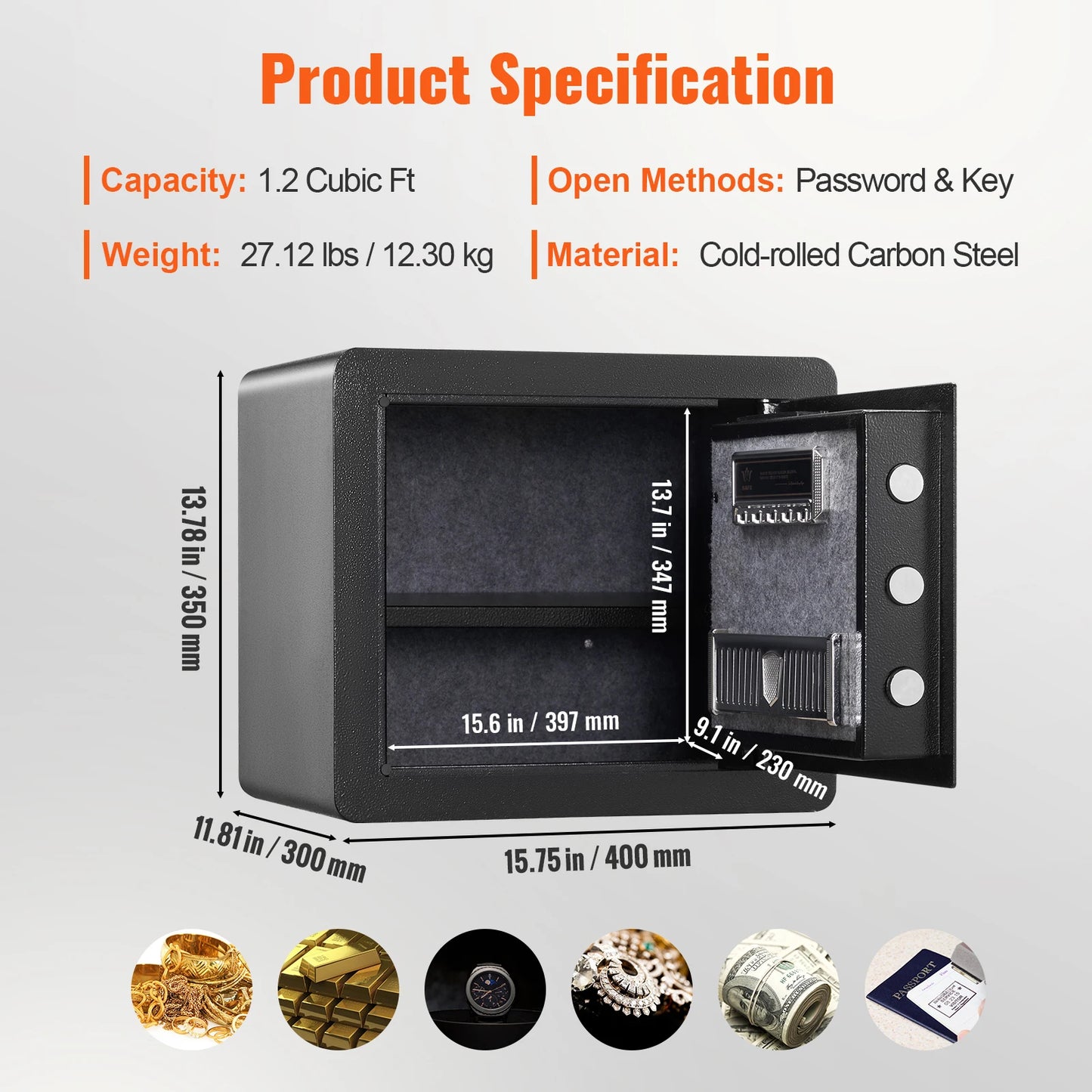SucceBuy Electronic Safe Deposit Box With Digital Access