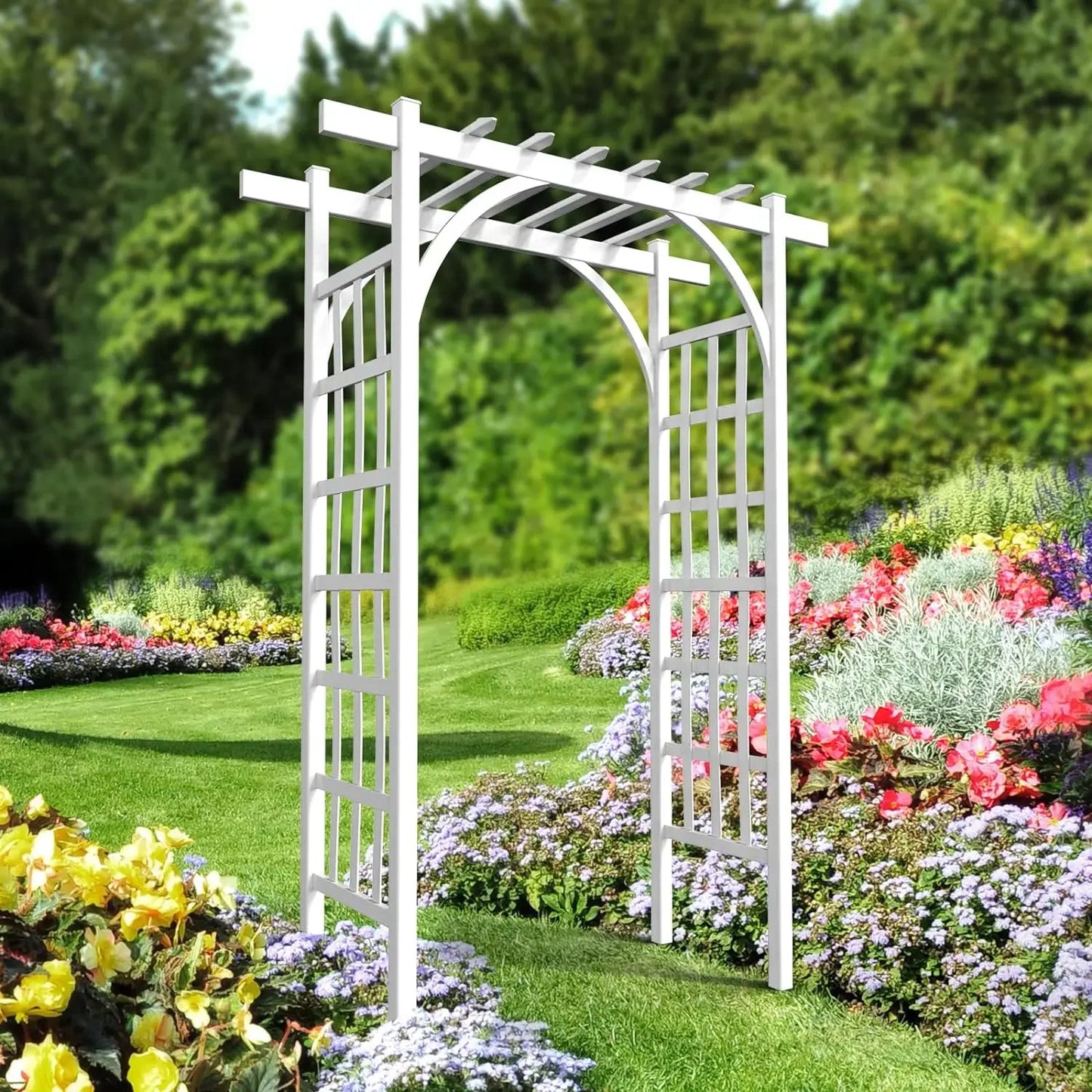 ZUIYU Garden Arbor PVC Wedding Arch For Ceremony Backdrop