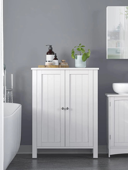 VASAGLE Bathroom Storage Cabinet With 2 Adjustable Shelves