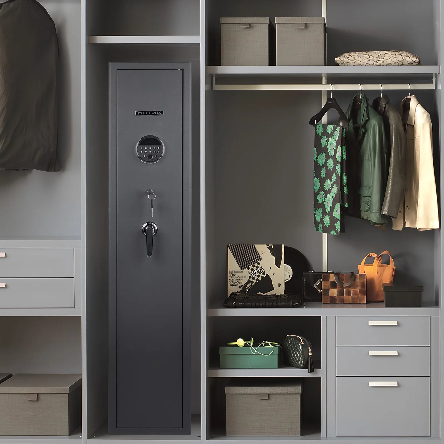 Mutak Biometric Gun Safe for Home Rifles and Pistols Locker