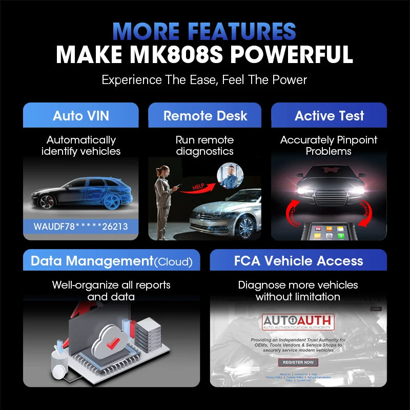 Autel MK808S Car Diagnostic Tool OBD2 Bidirectional Scanner