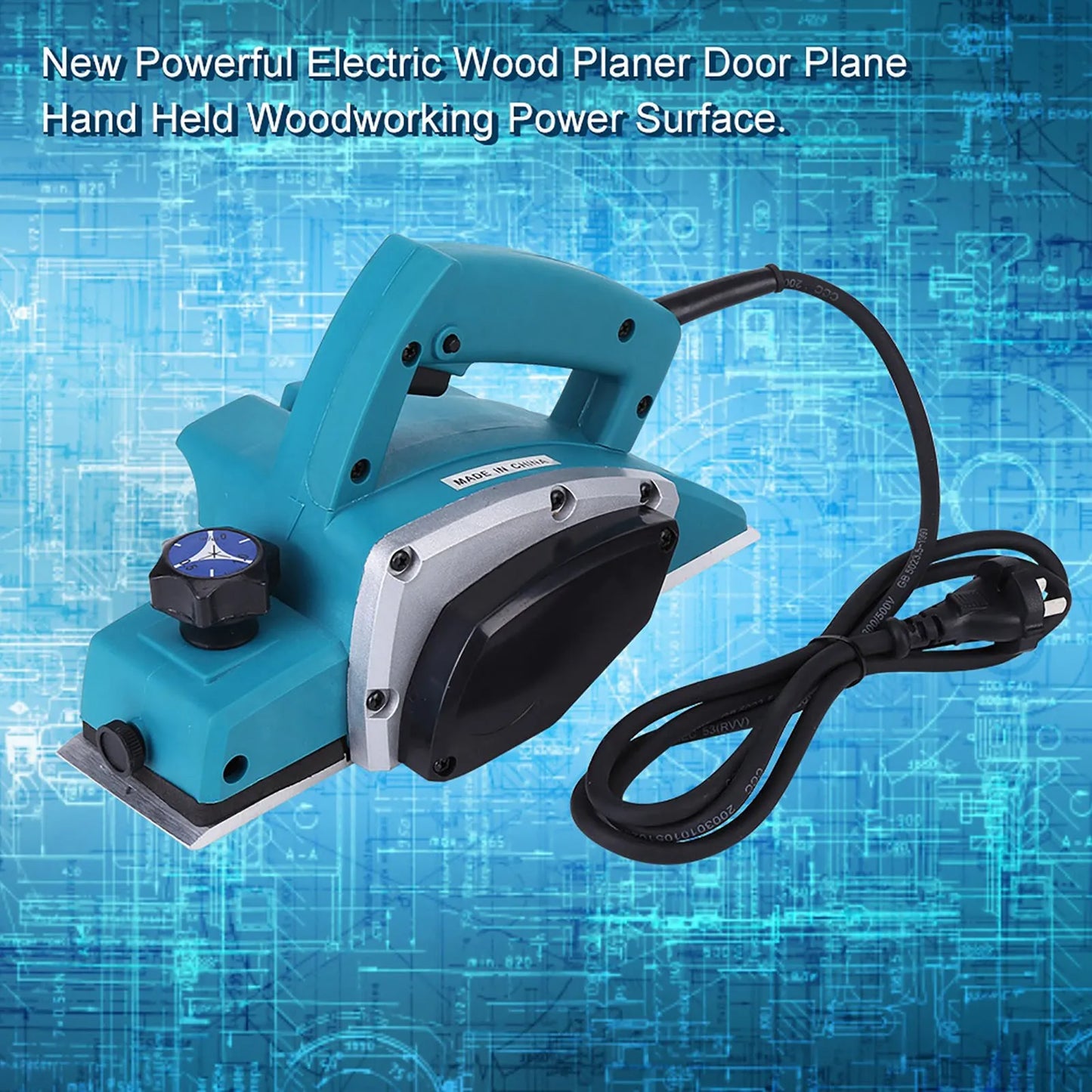 Hign-concerned 800W Portable Electric Wood Planer 16000RPM