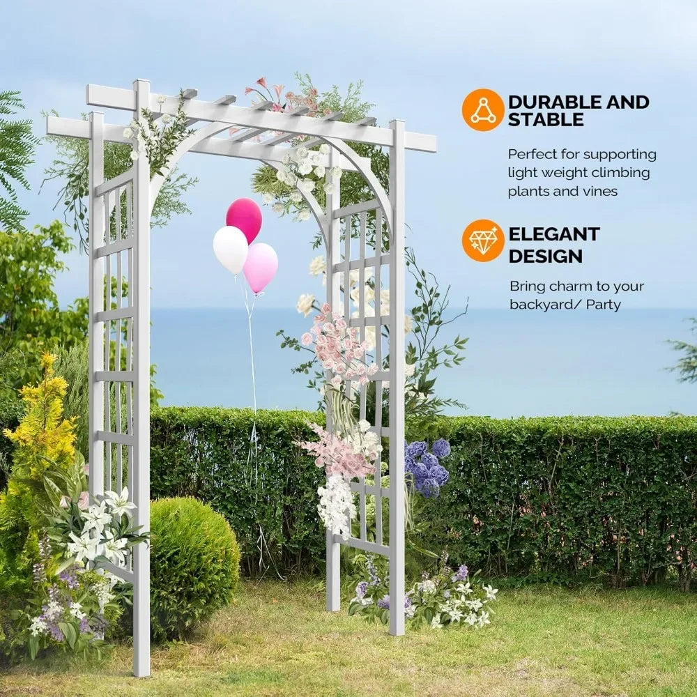 ZUIYU Garden Arbor PVC Wedding Arch For Ceremony Backdrop