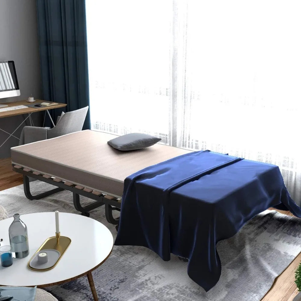 DAFIFY Foldable Rollaway Bed With Memory Foam Mattress