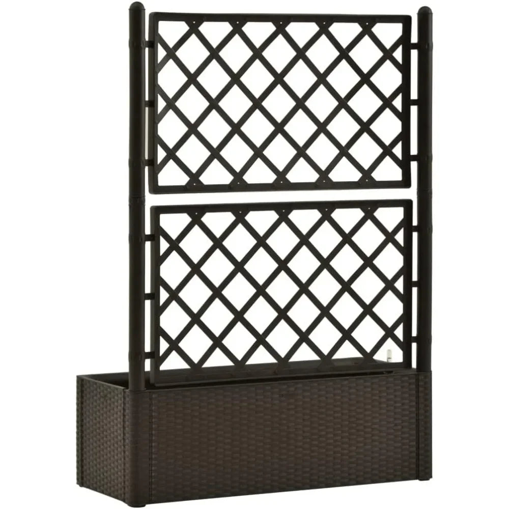 Raised Garden Bed With Trellis Self Watering System