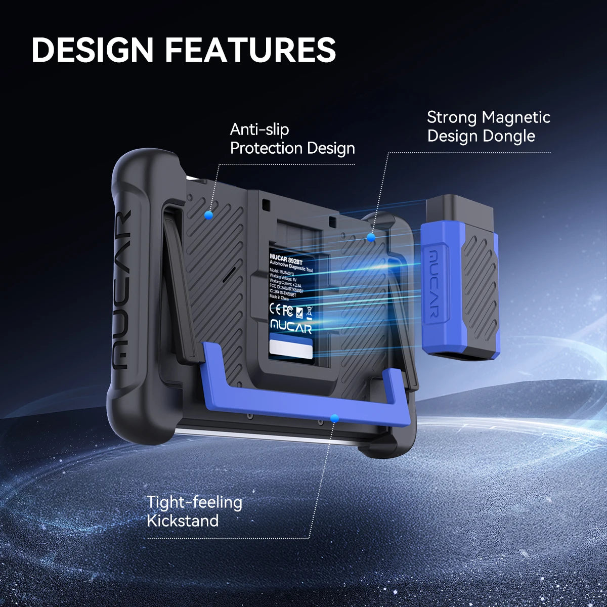 MUCAR 892BT Professional Diagnostic Tool CANFD ECU Coding