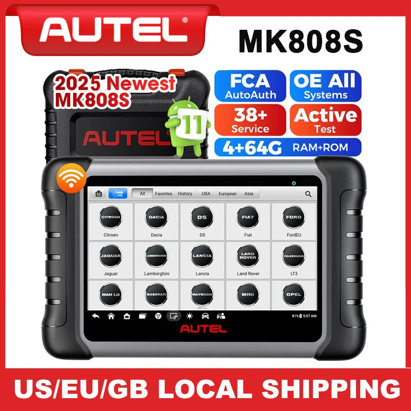 Autel MK808S Car Diagnostic Tool OBD2 Bidirectional Scanner