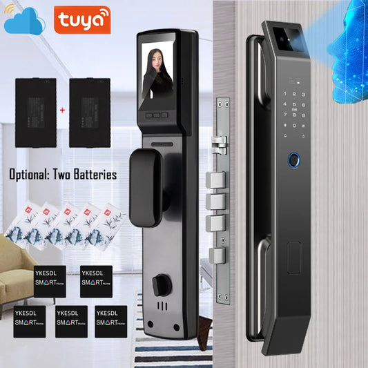 YKESDL 3D Face Recognition Digital Door Lock With Camera