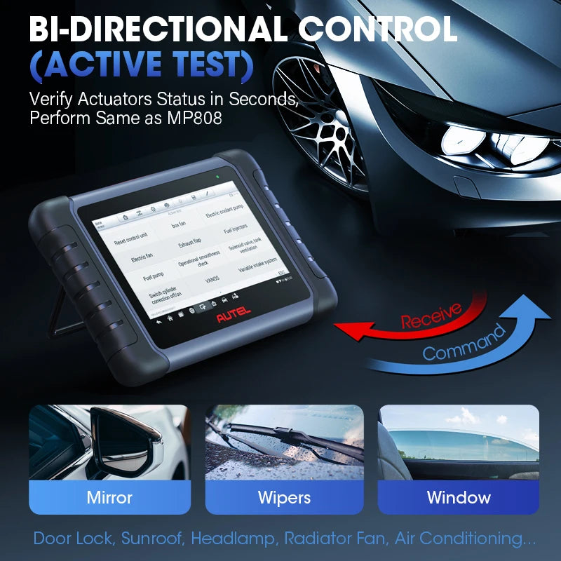 Autel MK808S Car Diagnostic Tool OBD2 Bidirectional Scanner