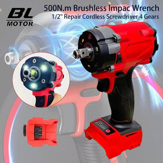 Magnitt 500 Nm Brushless Impact Wrench 18V Cordless
