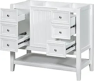MKDK Bathroom Vanity Cabinet With Sink Top Combo Set