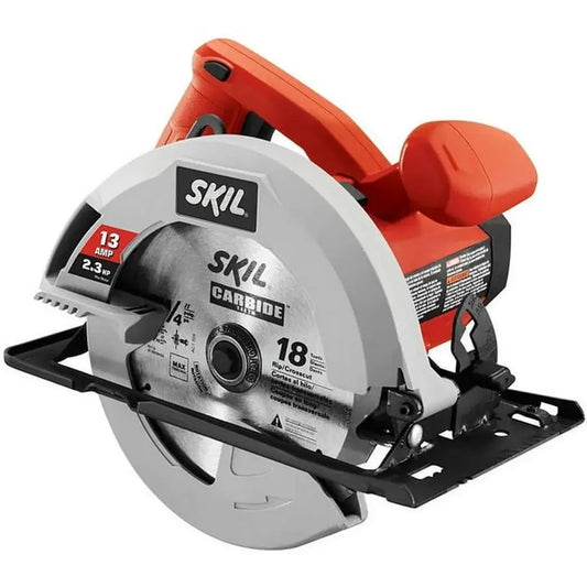 SKIL Corded Circular Saw 13 Amp Bevel Spindle Lock Tool