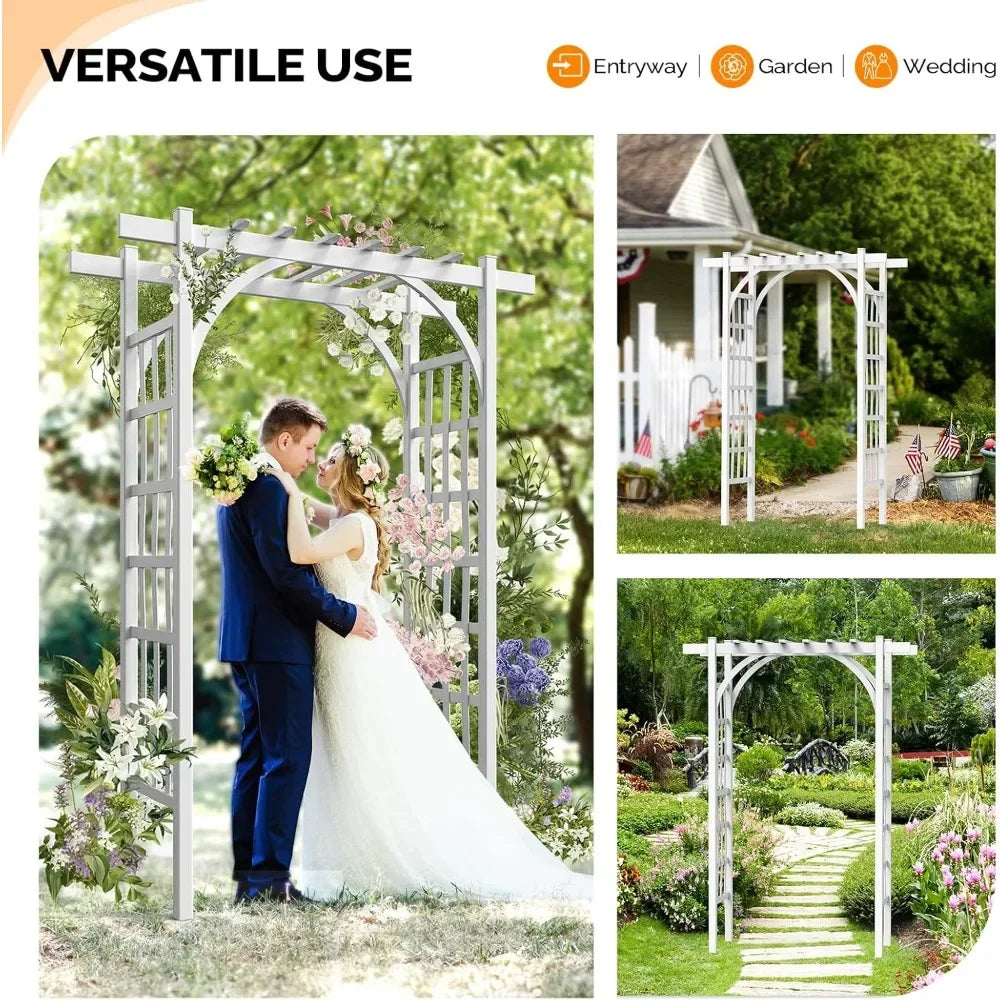 ZUIYU Garden Arbor PVC Wedding Arch For Ceremony Backdrop